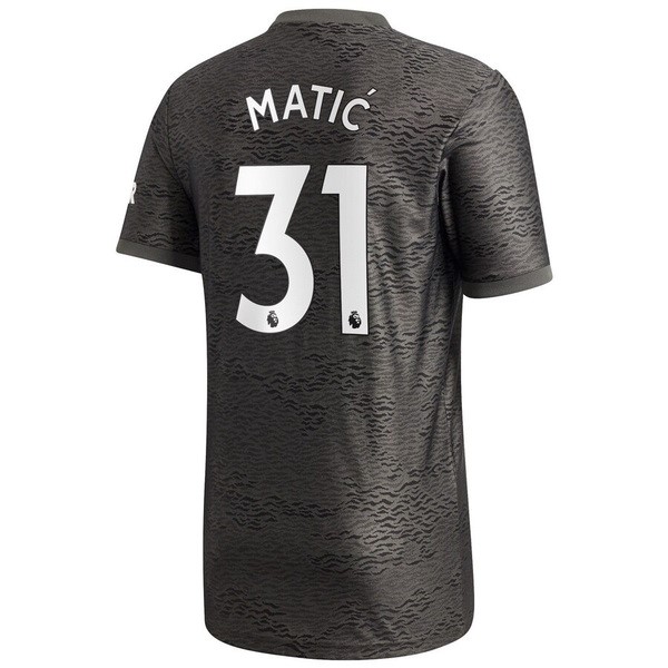 Camiseta Manchester United NO.31 Matic Segunda equipo 2020-2021 Negro